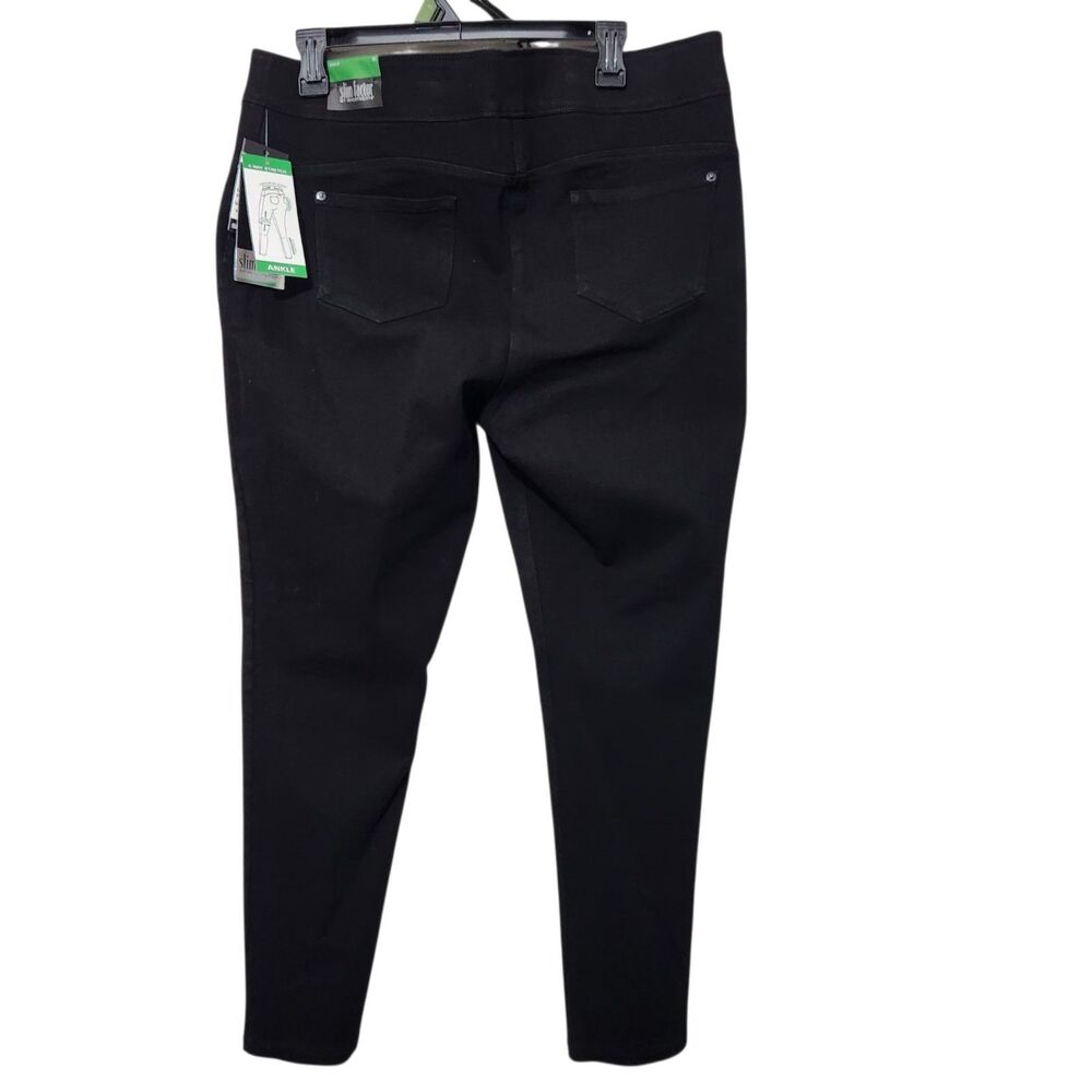 Slim Factor by Investments  Pants XL Ankle Black Pull On 4 Way Stretch